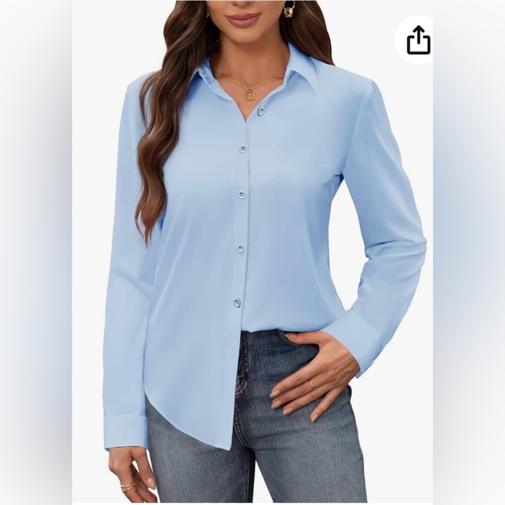 Siliteelon Button Down Stain Shield Dress Shirts for Women -Size XS - BN W TAGS